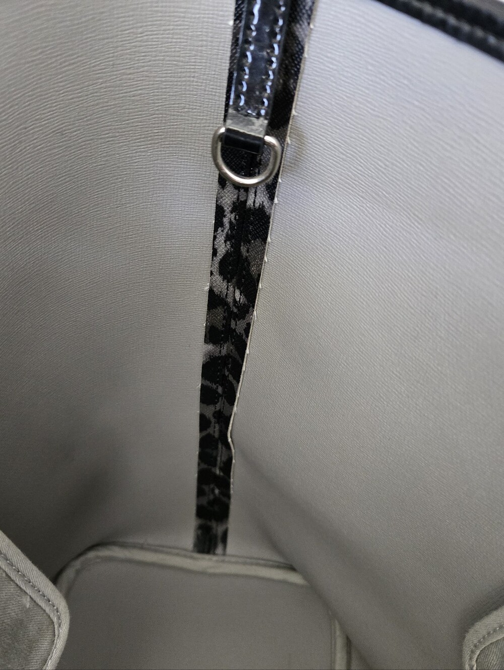 Coach Leopard Print Tote Bag | Black Gray Animal Print | Vintage - Picture 12 of 14